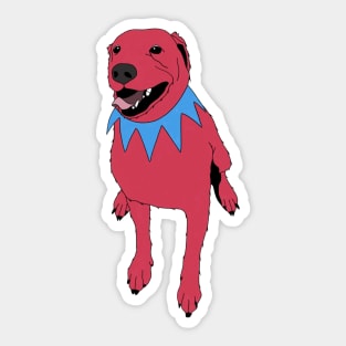 Grateful Dawg Red Sticker